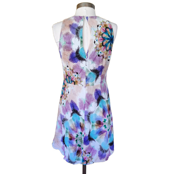 Floral Multicolor Sleeveless Dress - Picture 4 of 11